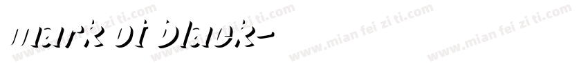 mark ot black字体转换